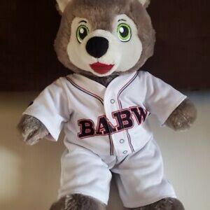 Build-A-Bear Gray and White Plush with Outfit
